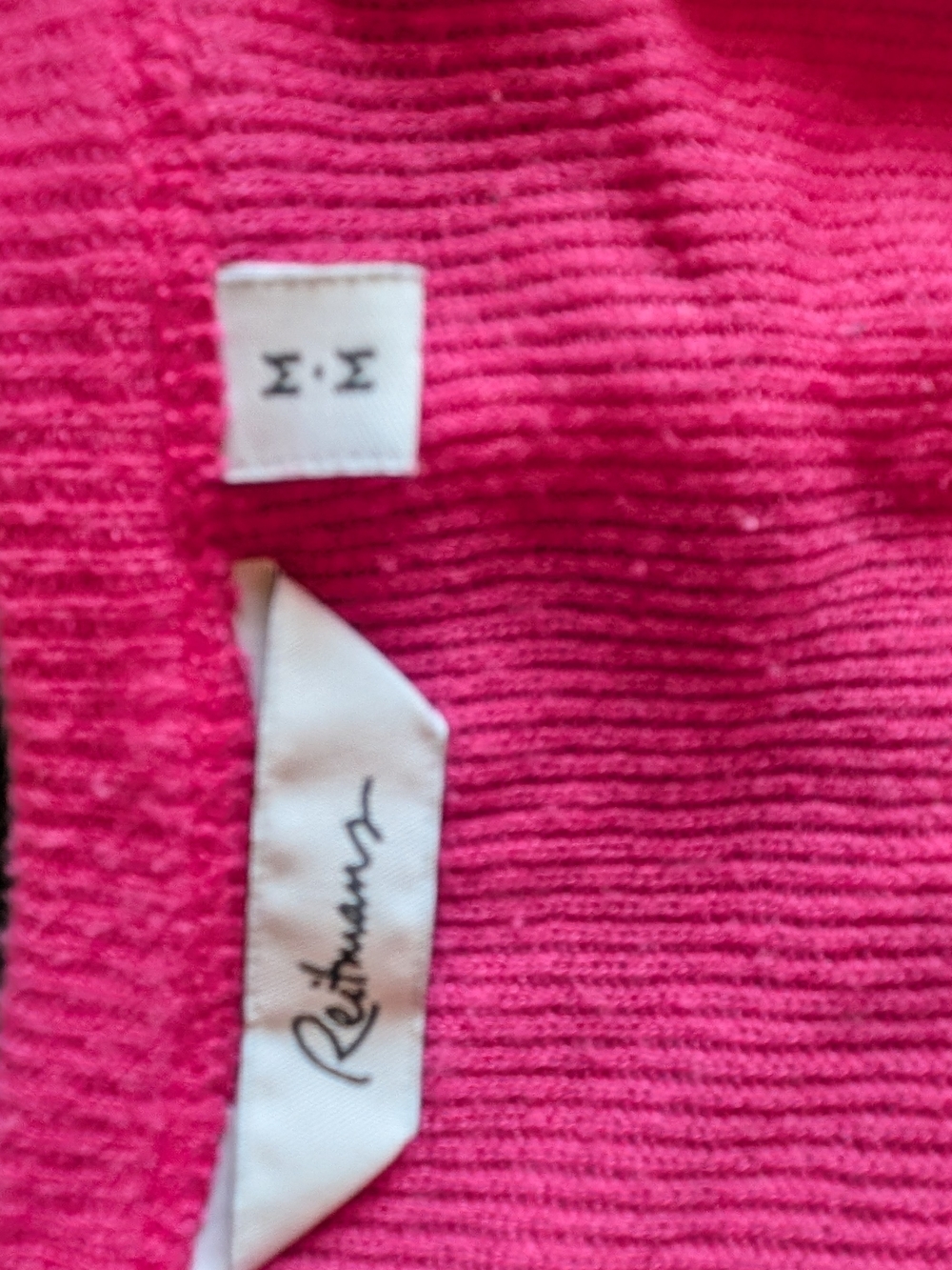 2 for $25 Reitmans Bright Pink Button-Front Knit Tank - Picture 3 of 4